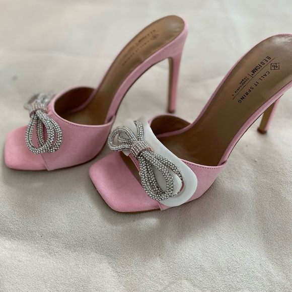 Crystal Double Bow Mules - Picture 11 of 15